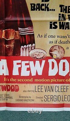 FOR A FEW DOLLARS MORE (1965) original UK quad movie poster CLINT EASTWOOD