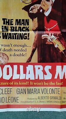 FOR A FEW DOLLARS MORE (1965) original UK quad movie poster CLINT EASTWOOD