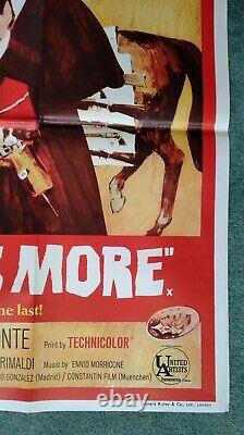 FOR A FEW DOLLARS MORE (1965) original UK quad movie poster CLINT EASTWOOD