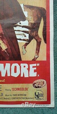 FOR A FEW DOLLARS MORE (1965) original UK quad movie poster CLINT EASTWOOD