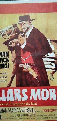 FOR A FEW DOLLARS MORE (1965) original UK quad movie poster CLINT EASTWOOD