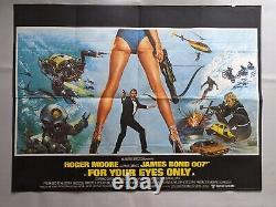 FOR YOUR EYES ONLY (1981) Original UK Quad Film Movie poster James Bond 007