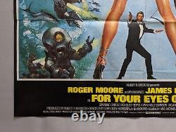 FOR YOUR EYES ONLY (1981) Original UK Quad Film Movie poster James Bond 007