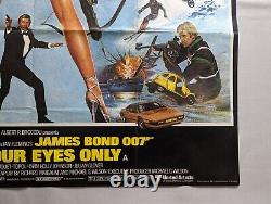 FOR YOUR EYES ONLY (1981) Original UK Quad Film Movie poster James Bond 007