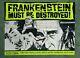 Frankenstein Must Be Destroyed (r1970s) Original Quad Movie Poster Hammer Horror