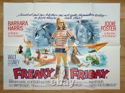 FREAKY FRIDAY (1977) original UK quad movie poster SUPERB CONDITION Disney