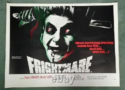 FRIGHTMARE (1974) original UK quad movie poster ROLLED UNFOLDED Cannibal Horror