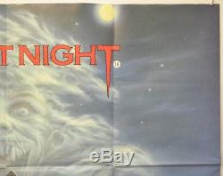 FRIGHT NIGHT (1985) Original Cinema Quad Movie Poster Roddy McDowell
