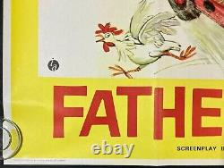 Father Came Too ORIGINAL Quad Movie Poster James Robertson Justice 1964