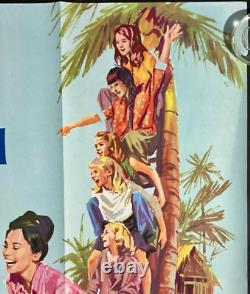 Father Goose Original Quad Movie Cinema Poster Cary Grant Leslie Caron 1964