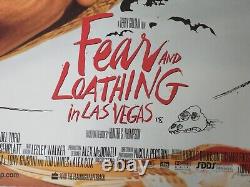 Fear and Loathing in Las Vegas. Rare UK quad movie poster