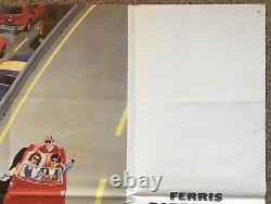 Ferris Bueller's Day Off, Original 1986 British Quad Movie Film Poster, Ferrari