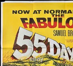 Fifty Five 55 Days at Peking Original Quad Movie Poster Charlton Heston 1963