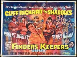 Finders Keepers Original Quad Movie Cinema Poster Cliff Richard Shadows 1966