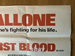 First Blood Original Movie Quad UK Film Poster 1982