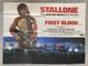 First Blood Rambo Original Uk Cinema 30x40 Quad Movie Poster. Stallone