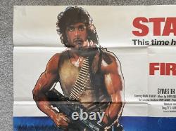 First Blood Rambo Original UK Cinema 30x40 Quad Movie Poster. Stallone