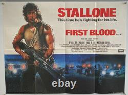 First Blood (Rambo) UK British Quad (1982) Original Film Poster