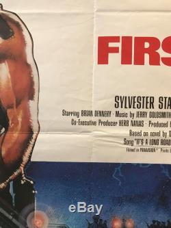 First Blood (Rambo) UK British Quad (1982) Original Film Poster
