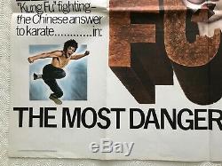 Fist Of Fury Original Movie Quad Poster 1973 Bruce Lee Kung Fu