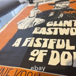 Fistful Of Dollars 1967 Original Uk (half) Quad Movie Film Poster Clint Eastwood