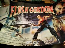 Flash Gordon Original Quad Movie Poster 1980 Sci-fi Space Opera 100cm x 75cm