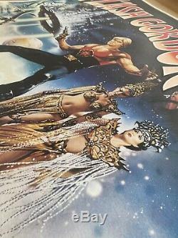 Flash Gordon UK British Quad LINEN BACKED (1980) Original Film Poster