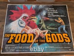 Food Of The Gods Original UK Quad Movie Poster 30x40 Folded