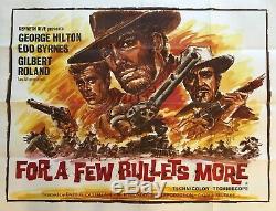 For A Few Bullets More Original Movie Quad Poster 1967 Edd Byrnes George Hilton