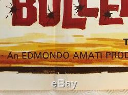 For A Few Bullets More Original Movie Quad Poster 1967 Edd Byrnes George Hilton