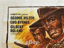 For A Few Bullets More Original Movie Quad Poster 1967 Edd Byrnes George Hilton