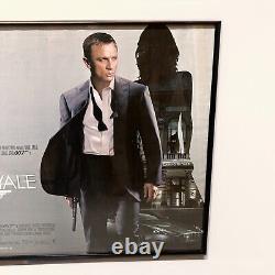 Framed Casino Royale (2006) Landscape James Bond Original UK Quad Poster