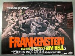 Frankenstein And The Monster From Hell Original Uk Quad Movie Poster