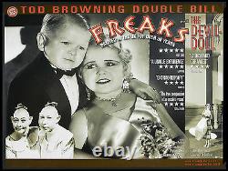 Freaks / Devil Doll Tod Browning Horror Double-bill R-2002 British Quad Rolled