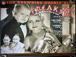 Freaks ORIGINAL Quad Movie Film Cinema Poster Tod Browning 2002 BFI RR