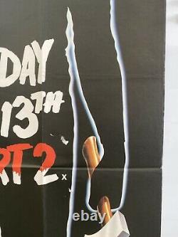 Friday 13th Part 2 Original UK Quad Film Poster 1981 30x40 Jason Voorhees