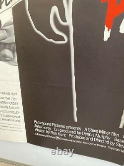 Friday 13th Parts 1 and 2 Original Double Bill UK Quad Film Poster (1981) Jason