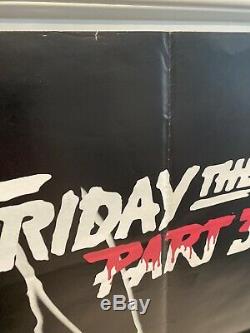 Friday 13th Parts 2 and 3 Original Double Bill UK Quad Film Poster (1983) Jason