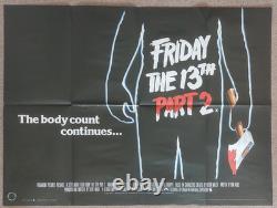 Friday the 13th Part II Original UK Quad Poster