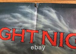 Fright Night 1985 Original Film Poster Uk Quad