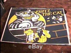 Fritz The Cat Rolled Br Quad Movie Poster'72 Classic