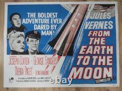From the Earth to the Moon original movie 1958 poster UK quad