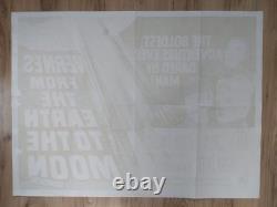 From the Earth to the Moon original movie 1958 poster UK quad