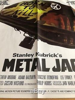 Full Metal Jacket-Original British Quad Cinema Movie Poster, Stanley Kubrick