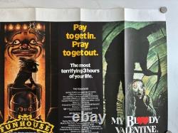 Funhouse / My Bloody Valentine ORIGINAL Quad Film Movie Poster Tobe Hooper