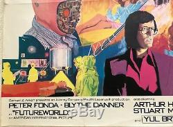 Future World Original Uk Movie Quad Film Poster 1976 Peter Fonda Blythe Danner