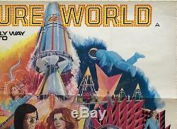 Future World Original Uk Movie Quad Film Poster 1976 Peter Fonda Blythe Danner