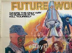 Future World Original Uk Movie Quad Film Poster 1976 Peter Fonda Blythe Danner