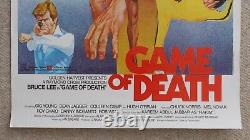 GAME OF DEATH, Bruce Lee vintage U. K. One sheet movie poster original 1978