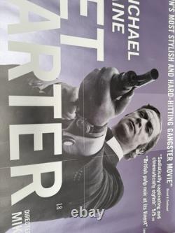 GET CARTER (1971) CINEMA QUAD POSTER / 1999 re-release 100% ORIGINAL